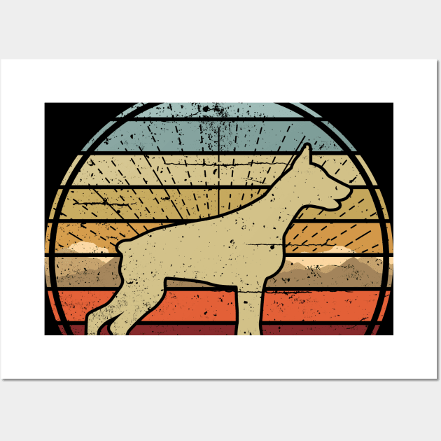 Pinscher Sunset Wall Art by Nerd_art